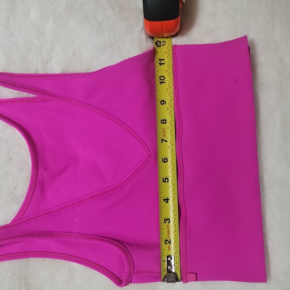 Lululemon Power Pivot tank Top Rib-sonic Pink Size 6 - Picture 6 of 6